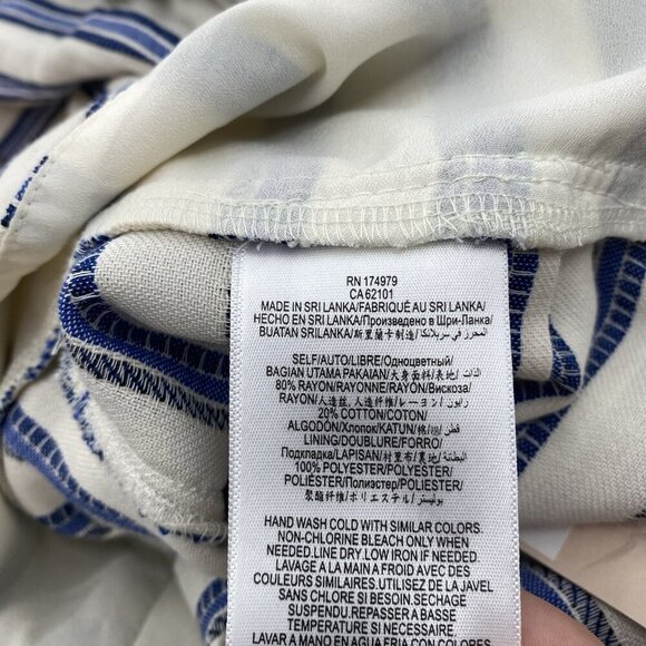 BCBG Generation Women's Size 8 Jumpsuit Gardenia Peplum Sleeveless Stripe Romper - Picture 10 of 16